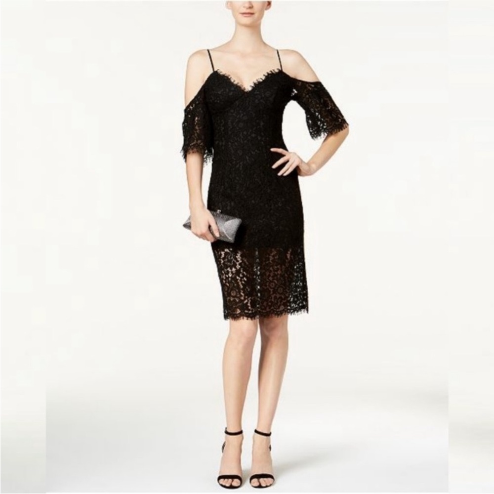 Bardot Karlie lace black dress